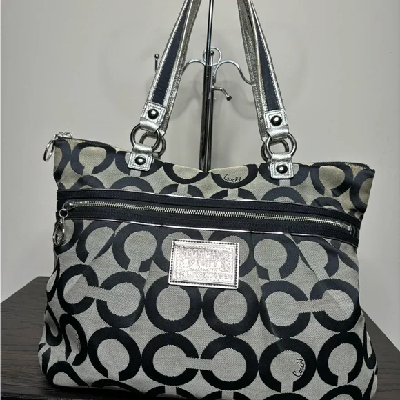 Coach Black and Grey Tote Bag - Picture 4 of 5